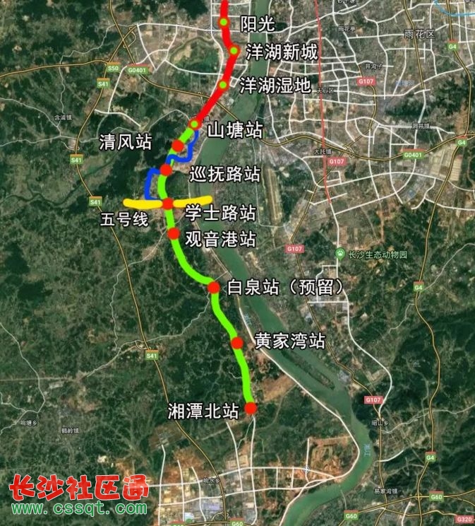 长沙地铁3号线将南延至湘潭北站