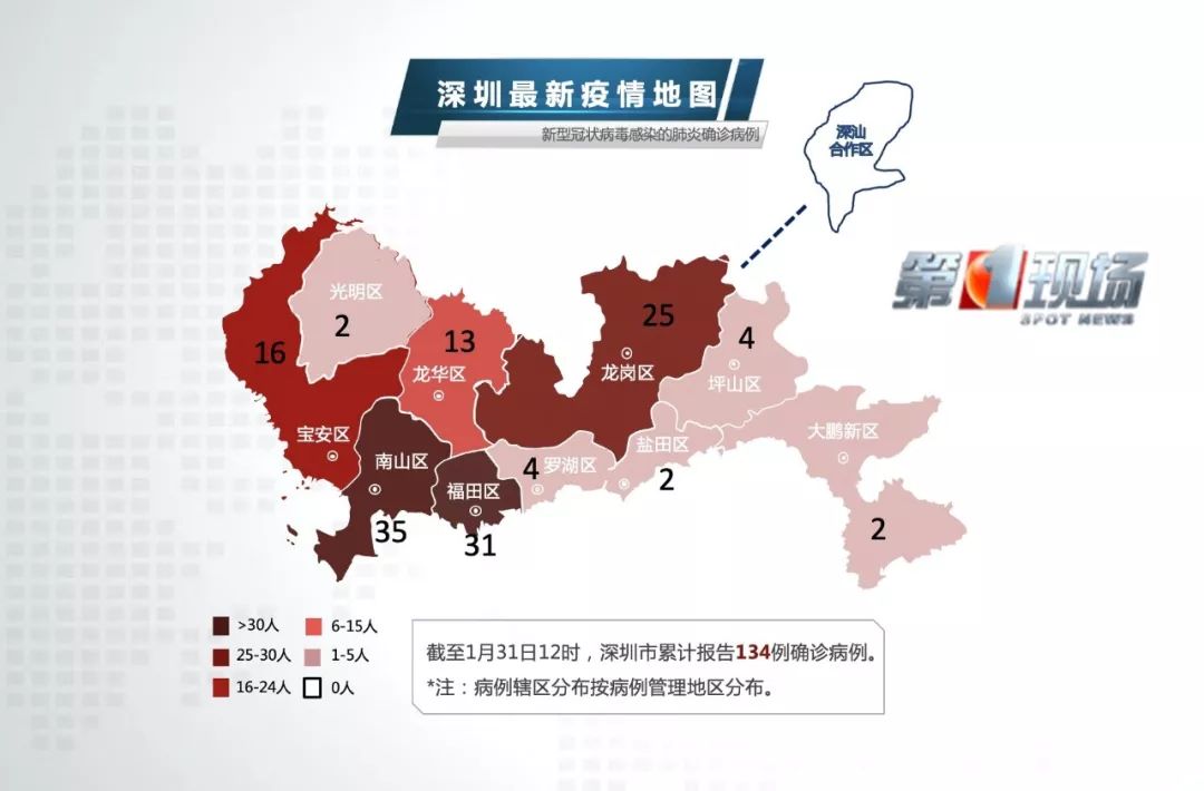 深圳版"疫情地图"!各区情况一目了然!